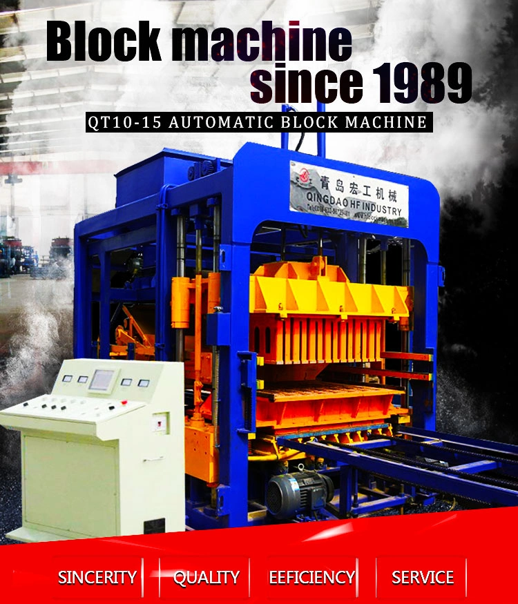 Qt10-15 Automatic Foam Concrete Block Moulding Building Block Machine for Sale