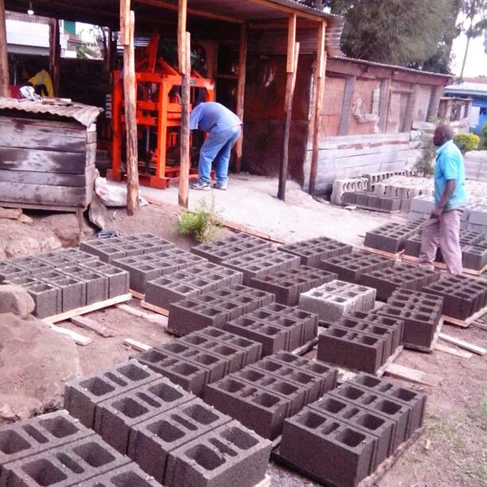 Qtj4-40 Concrete Block Machine Interlocking Pavement Brick Molding Machine in Tanzania