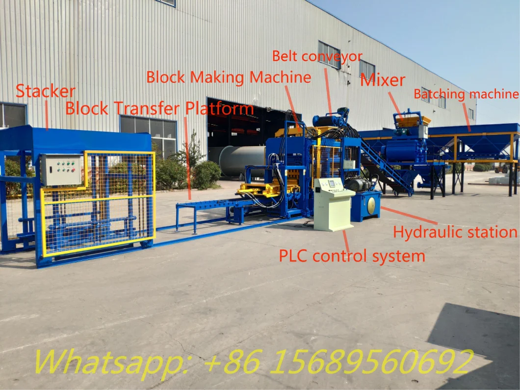 Brick Moulding Machine Brick Making Machine Qt6-15 Automatic Block Making Machine for Wall Materials