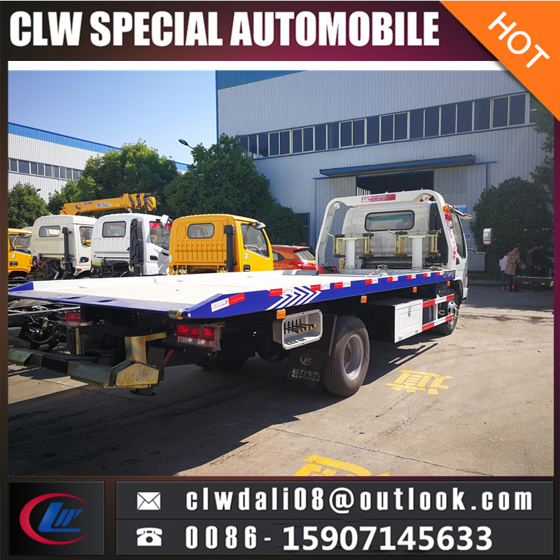 4X2 5ton Flatbed Tow Wrecker Truck, Road Block Removal Truck