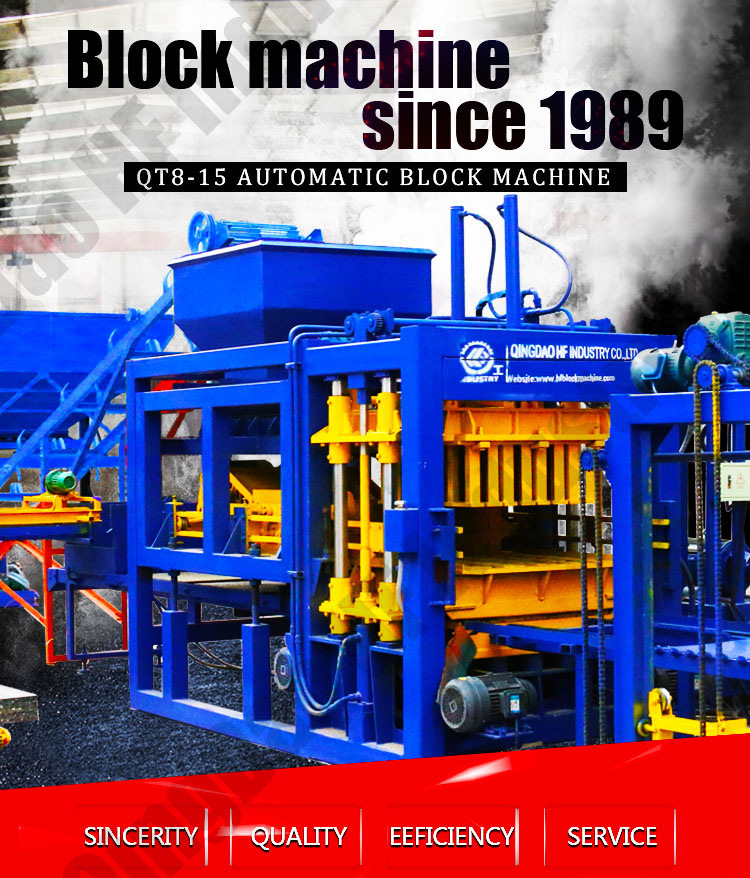 Widely Used Concrete Block Making Machine for Sale Qt8-15 Brick machine