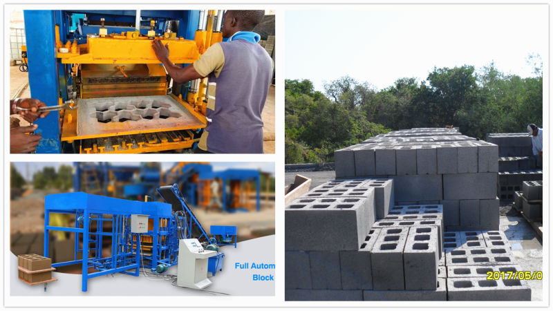 Qt4-15 Fully Automatic Cement Brick Making Concrete Block Manufacturing Machine Price