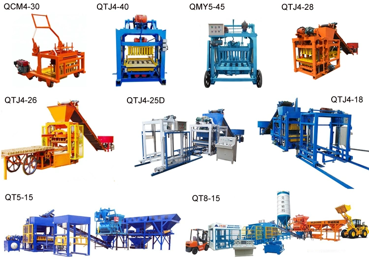 Small Block Machine Diesel Engine Mobile Hollow Block Machine