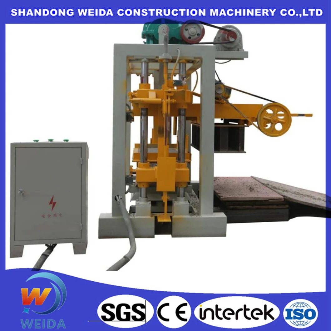 China Semi Automatic Pavement Block Making Machine Cement Hollow Brick Machine