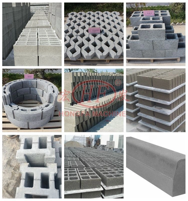 Hongfa Block Pallet Concrete Brick Machines Prices Concrete Block Machine Automatic Hollow Brick Making Machine
