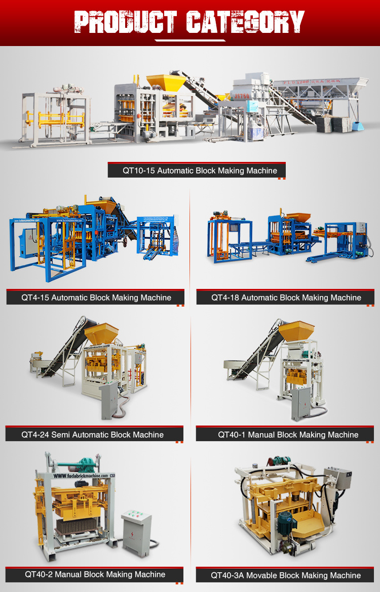 Qt4-18 Full Automatic Hydraulic Cement Block Making Machine with Hollow Block