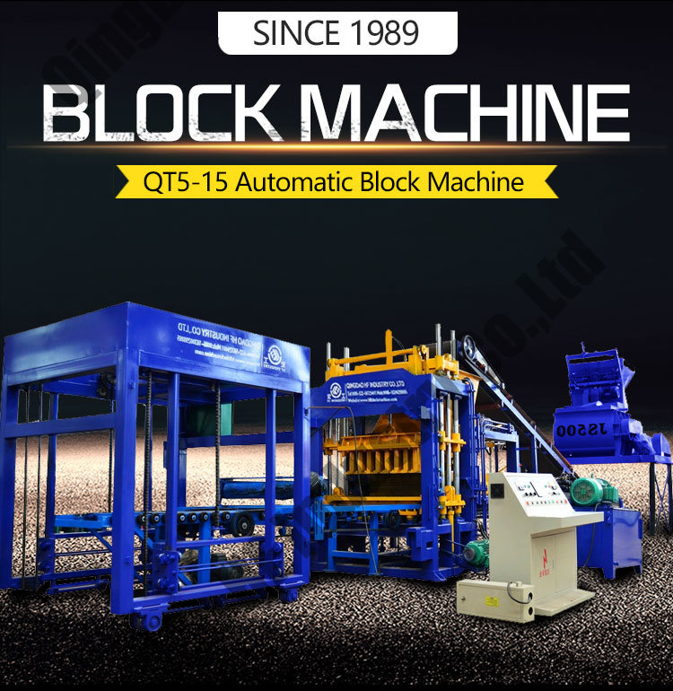 Qt5-15 Hollow Block Machine Cork Brick Making Machine