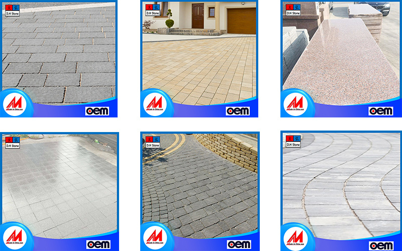Fessional Production Customizable Stone Paving Stones, Driveway, Garden