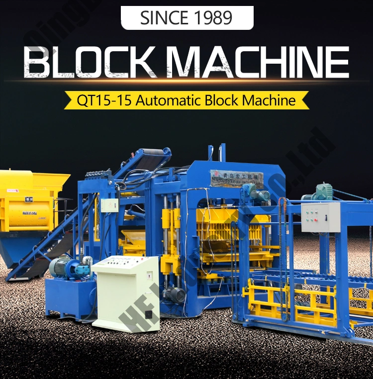 Qt15-15 Automatic Cement Block Moulding Machine Block Machine Offers