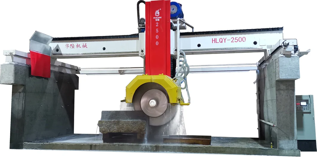 Hualong Machinery Hlqy-2500 Bridge Type Multi blade Stone Cutting Machine for Granite Block
