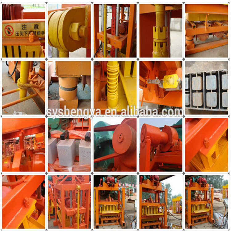 Qtj4-40b Cement Concrete Wall and Paver Block Machine for South Africa