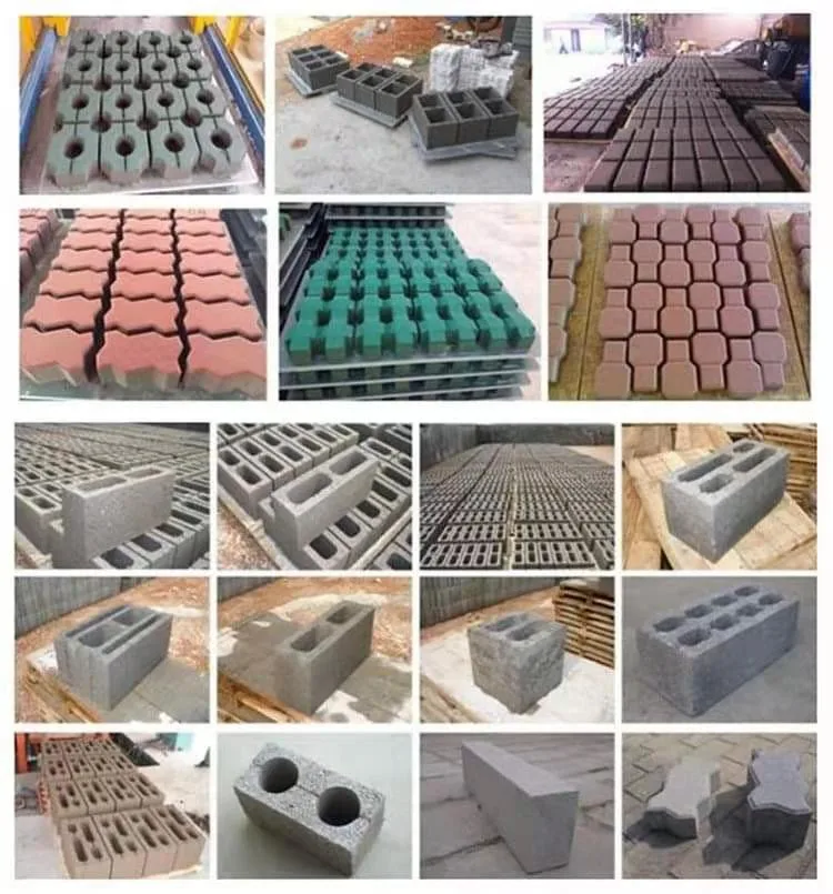 Malaysia Manual Interlocking Brick Making Machine Qt4-24 Manual Brick Machine Paver Blocks Making Machine Price