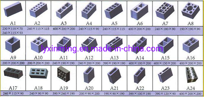 Semi Automatic Qtj4-40 Cement Hollow Blocks Industry Brick Making Machine