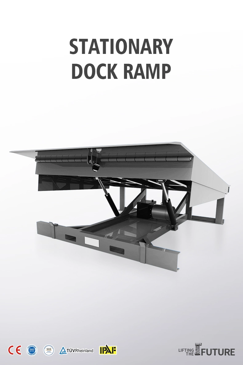 Ce Container Loading Dock Ramps for Truck Loading & Unloading Adjustable Stationary Loading Mechanical Dock Leveler Ramp