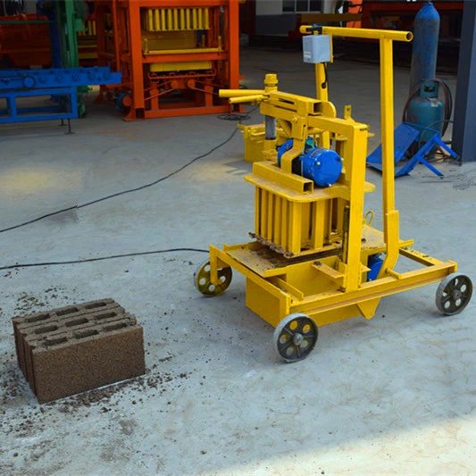 Small Block Machine Diesel Engine Mobile Hollow Block Machine