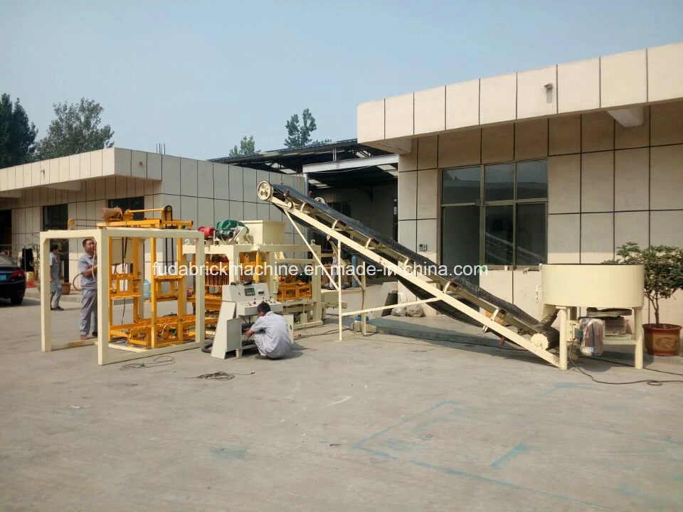 Qt4-25 Concrete Block Machine Equipment, Concrete Block/Hollow Block/Road Paving Block Making Machine