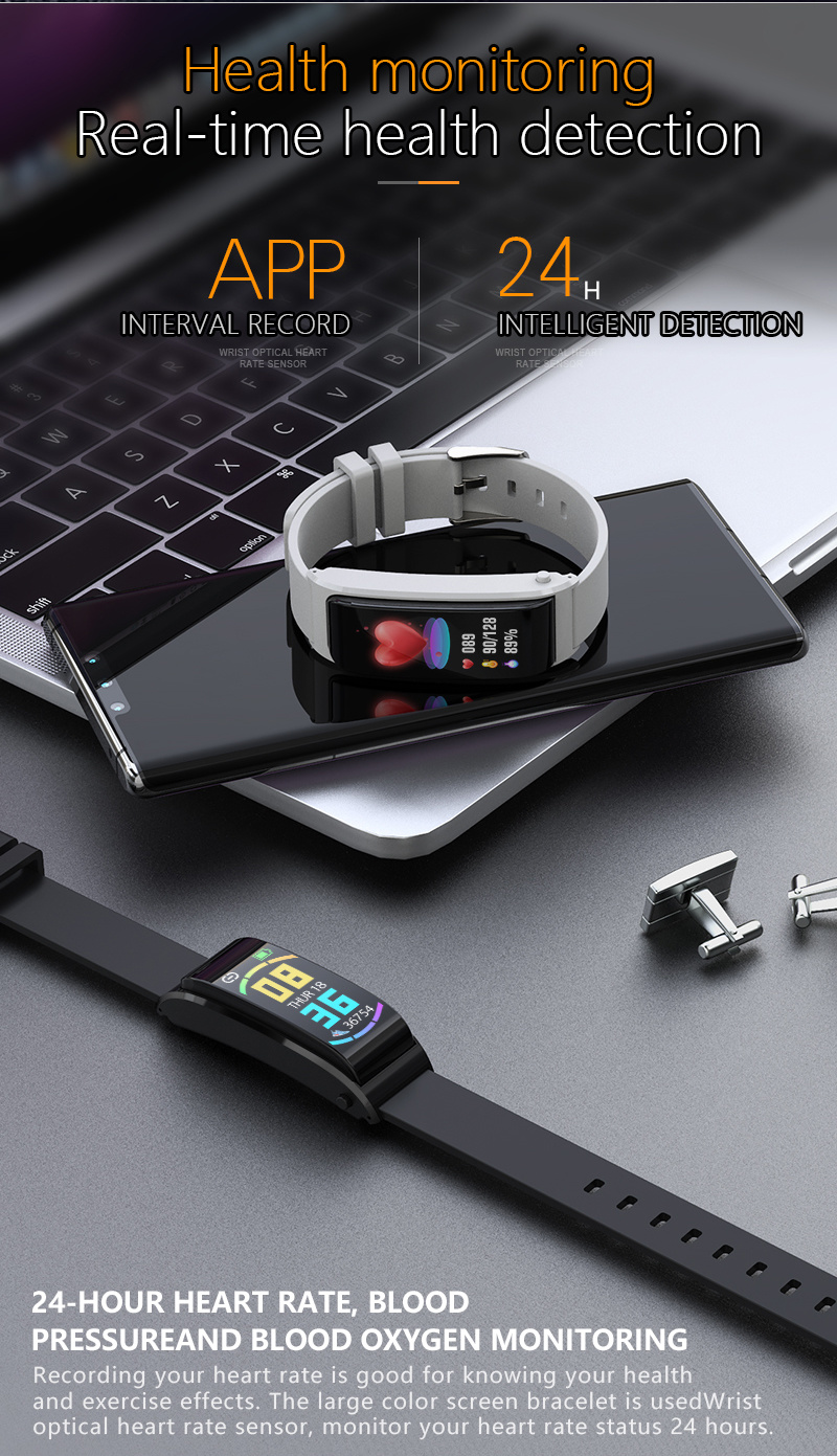 F2 Replaceable Strap Silicone Strap Bluetooth Earphone Smart Bracelet