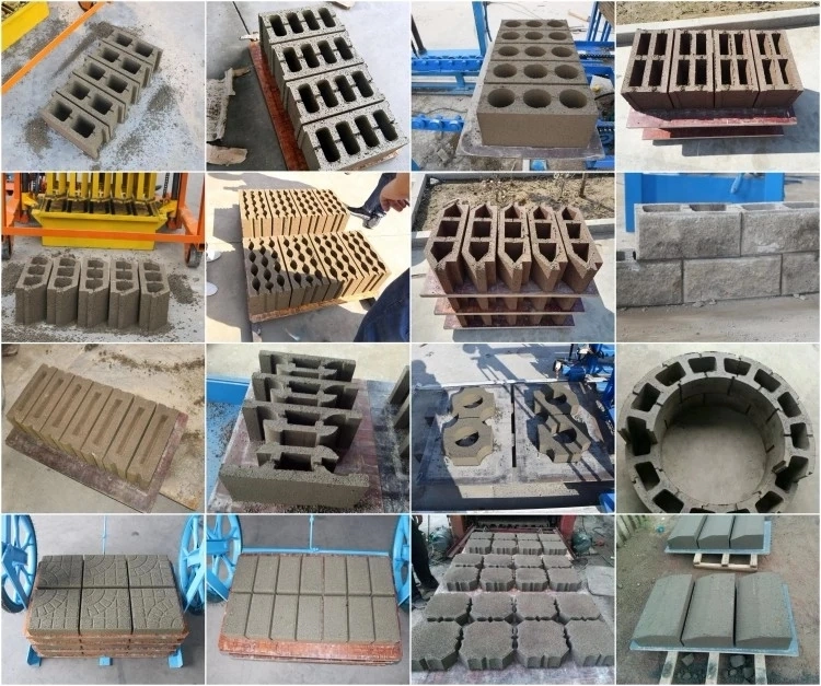 Qt4-15 Fully Automatic Brick Machine Hydraulic Concrete Cement Cinder Block Machine