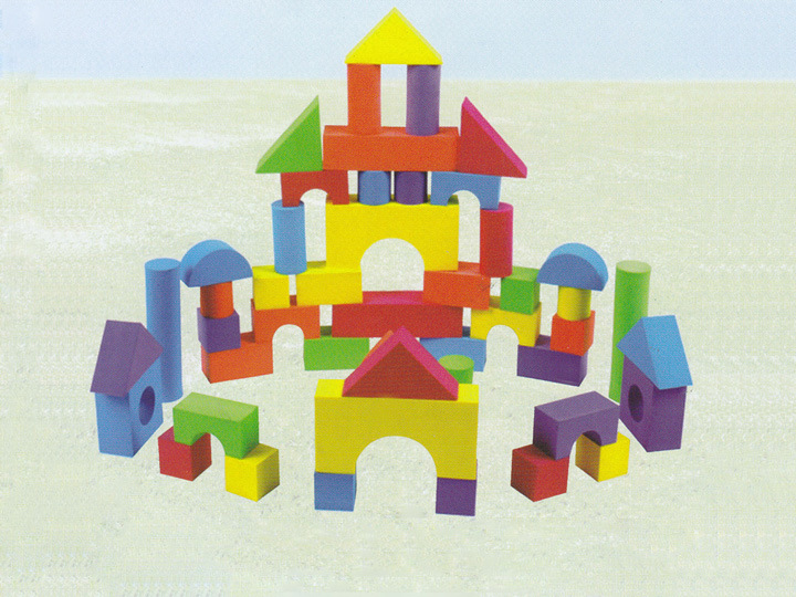 Creative Soft Bright Color EVA Foam Building Blocks for Children