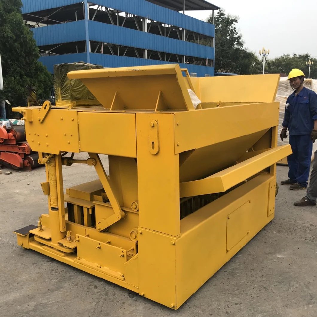 Qm6-20 Movable Concrete Cement Easy Operate Low Cost Home Use Hollow Solid Manual Brick Machine