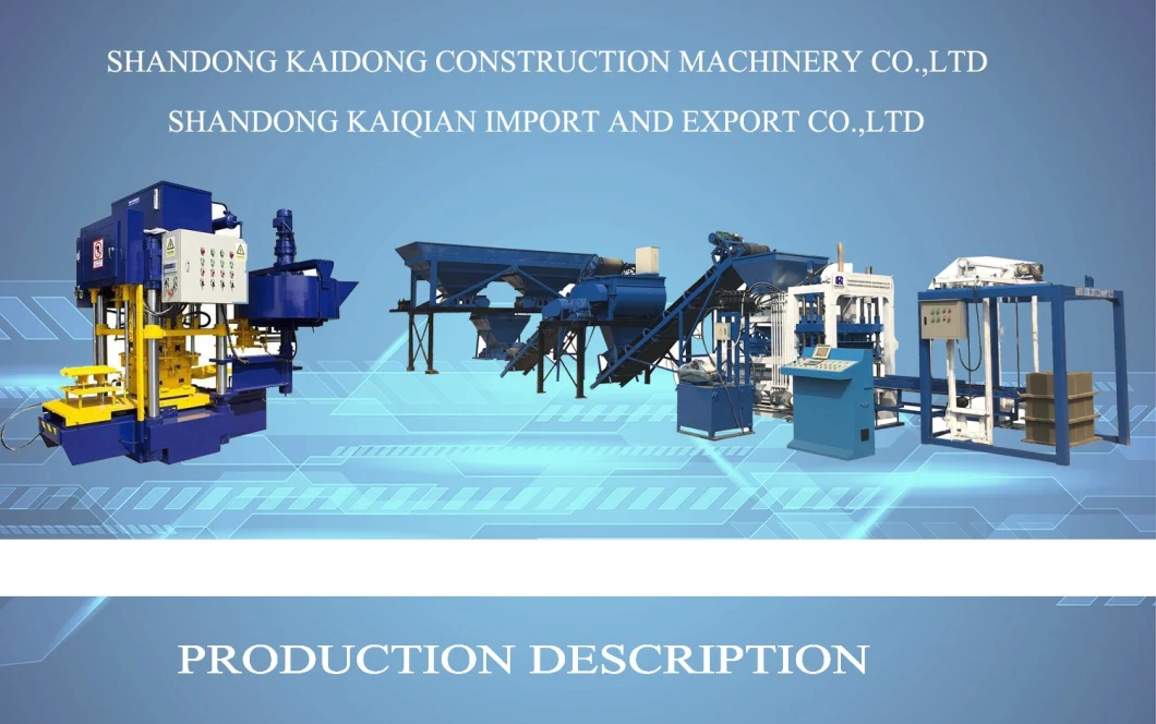 Kaidong Brand High Quality Cement Brick Making Machine Building Material Making Machinery Brick Making Machine