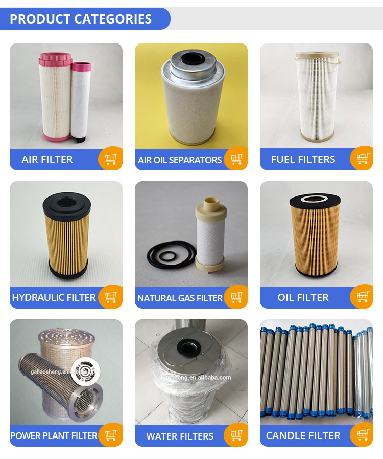 Refrigeration Compressor Hydraulic Filter Element Stainless Steel Oil Filter Hydraulic Line Filter Element