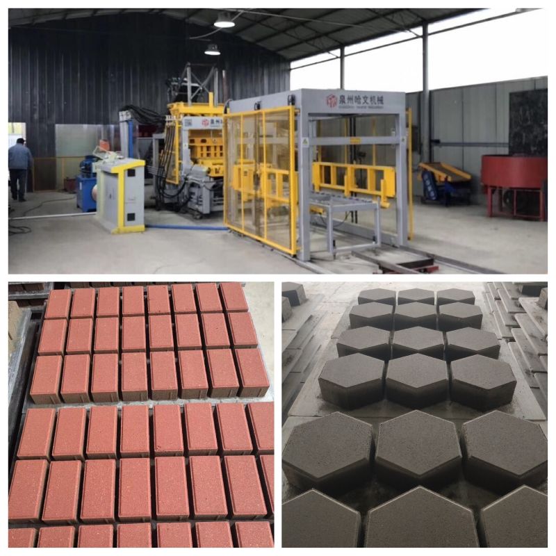 Making Wall Block Machine Cement Brick Equipment Used in Squares, Gardens