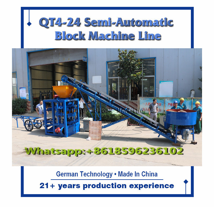 Qt4-24 Duyue Hollow Block Brick Machine, Block Making Machine, Brick Machinery