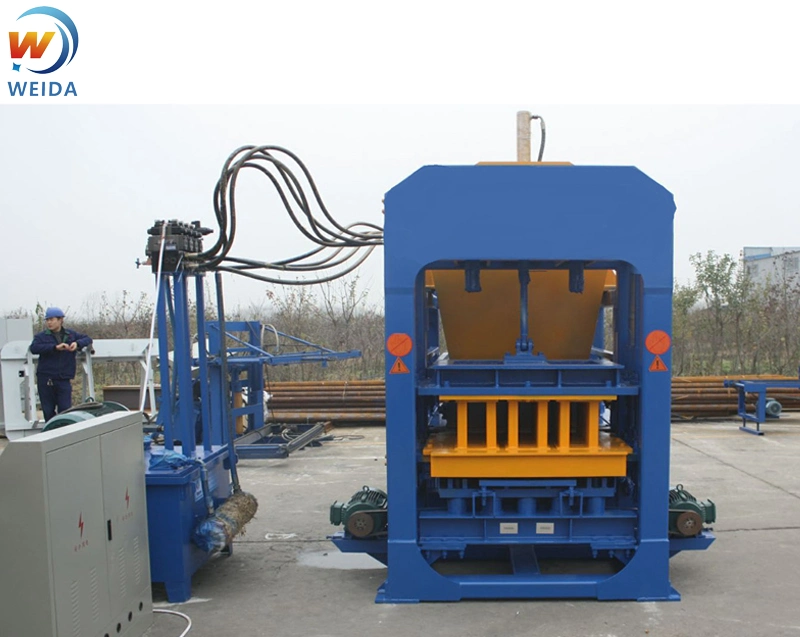 Qingdao Hf Automatic Hydraulic Block Machine Production Line Building Vibropress Block Machine Hollow Block Machinery Plant