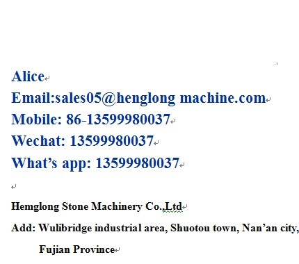 Middle Block Cutting Machine Stone Machine with Wholesale Price