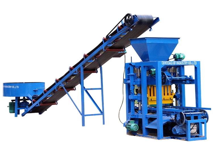 Qt4-26 Semi Automatic Concrete Block Moulds Machine Hollow Block Moulding Machine