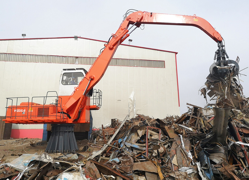 50ton Stationary Grabbing Crane Fixed Material Handler with Clamshell for Loose Material