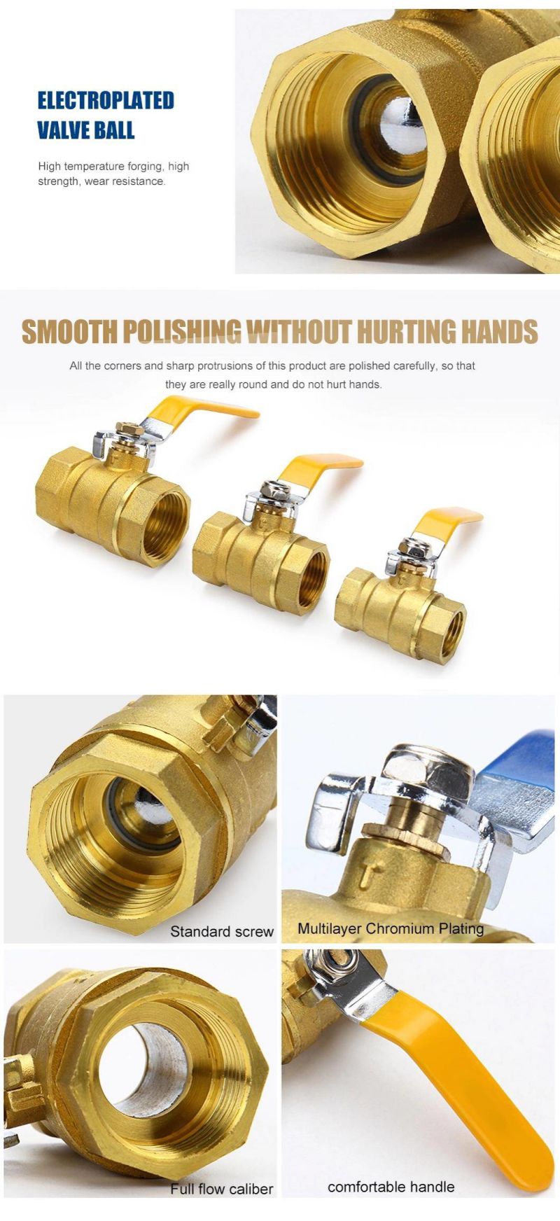 Sample Order ISO228/Bsp/NPT/JIS Standard Fixed Ball Pressure Reducing Valve with New Technology
