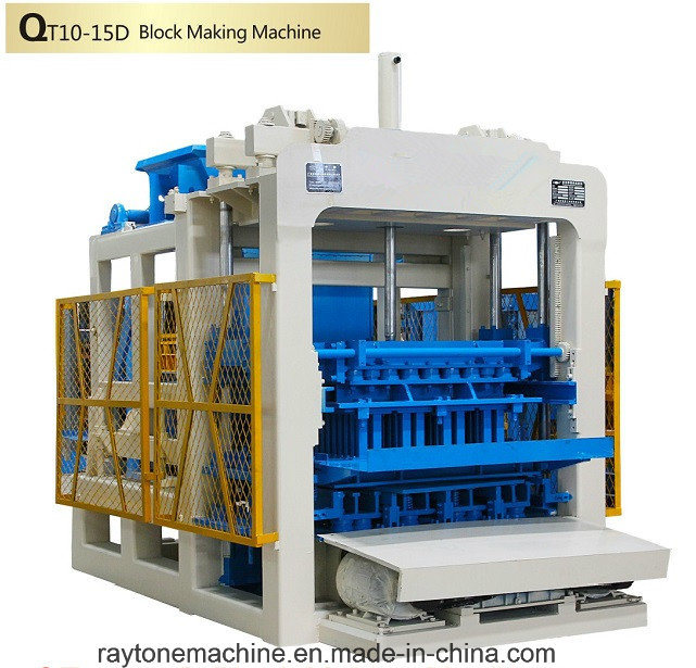 Qt10-15D Automatic Concrete Block Making Machine Hollow Paver Brick Machine