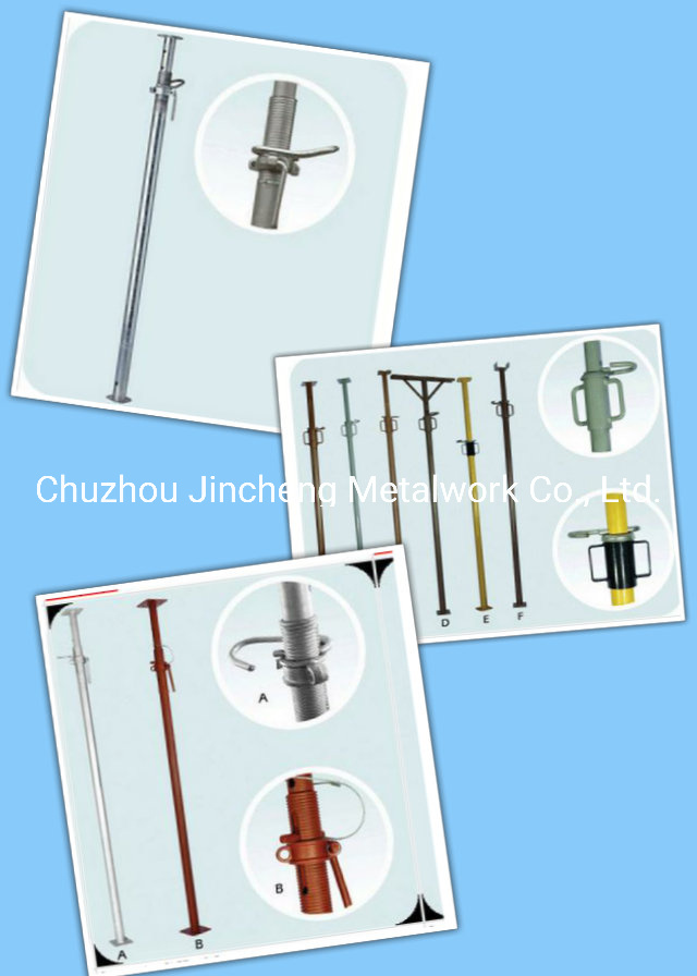 Colorful Galvanized Heavy Duty Adjustrable Shoring Post Prop for Scaffolding