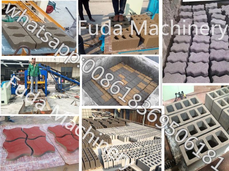 Fuda Qt4-24b Hollow Block Making Machine/Concrete Massive Brick Machine Price