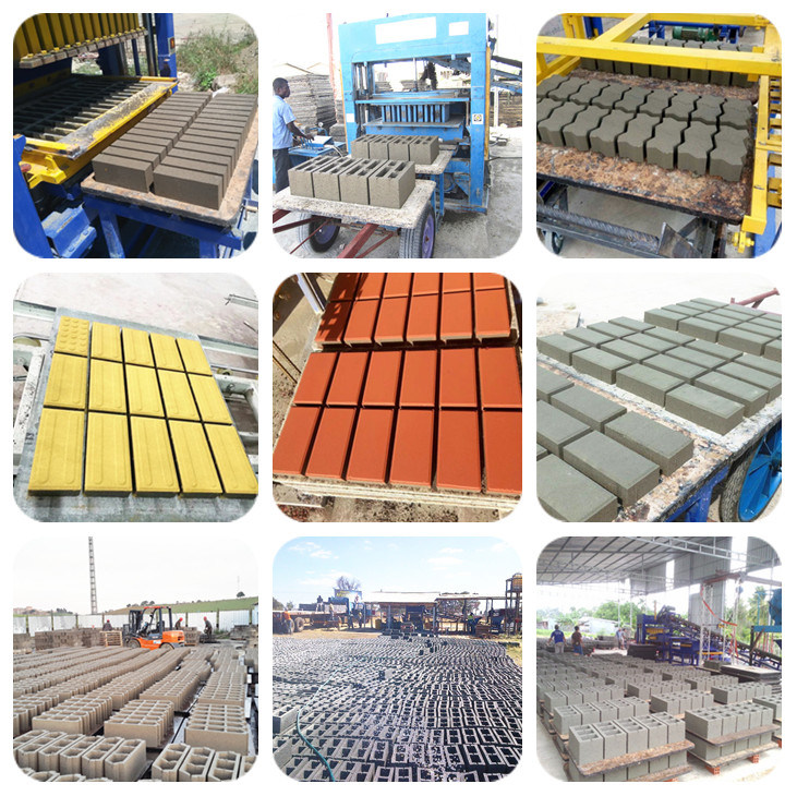 Qtj4-25D Cement Brick Making Machine Concrete Hollow Paver Block Making Machine