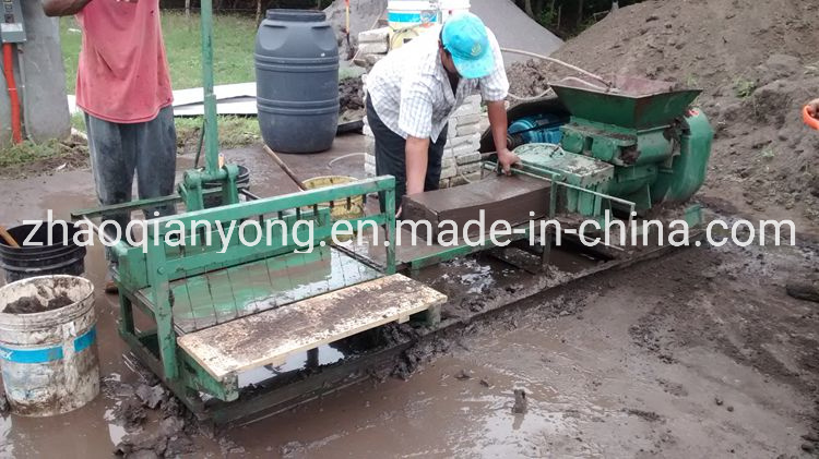Small Manual Mud Soil Red Clay Brick Making Machine