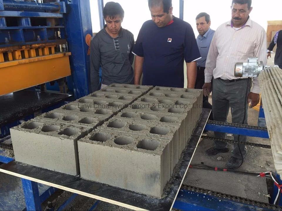 Qt10-15 Hydraulic Cement Hollow Block Production Line Concrete Block Making Machine