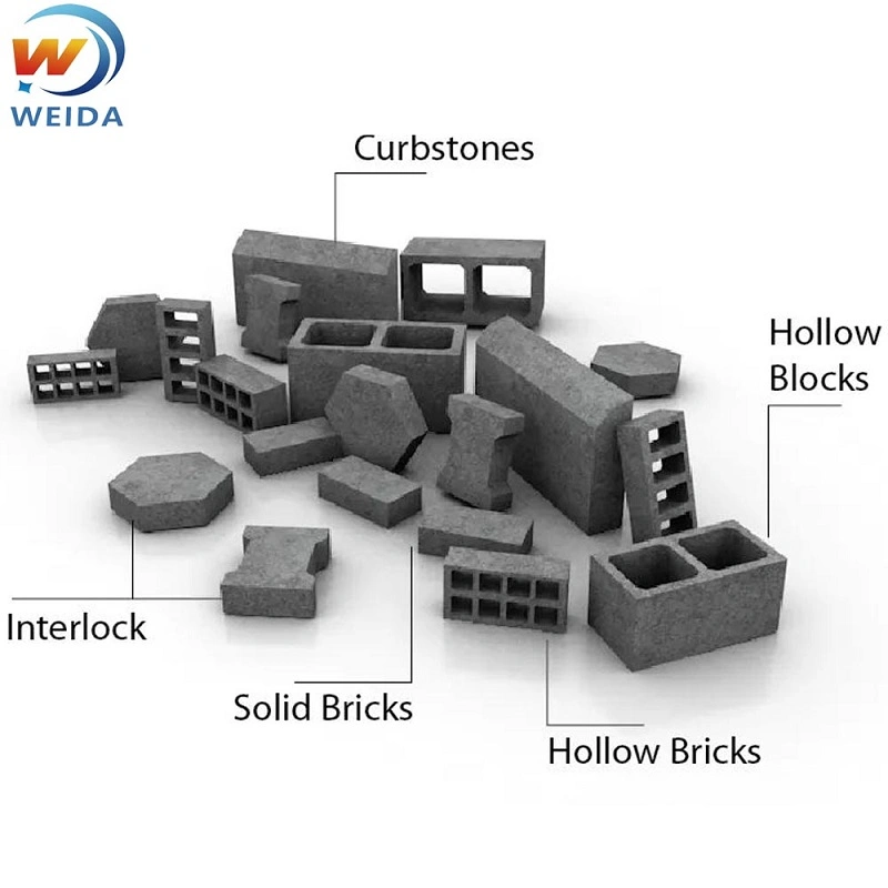 Semi Automatic Block Machine Makes Hollow Solid Interlocking Paver Brick