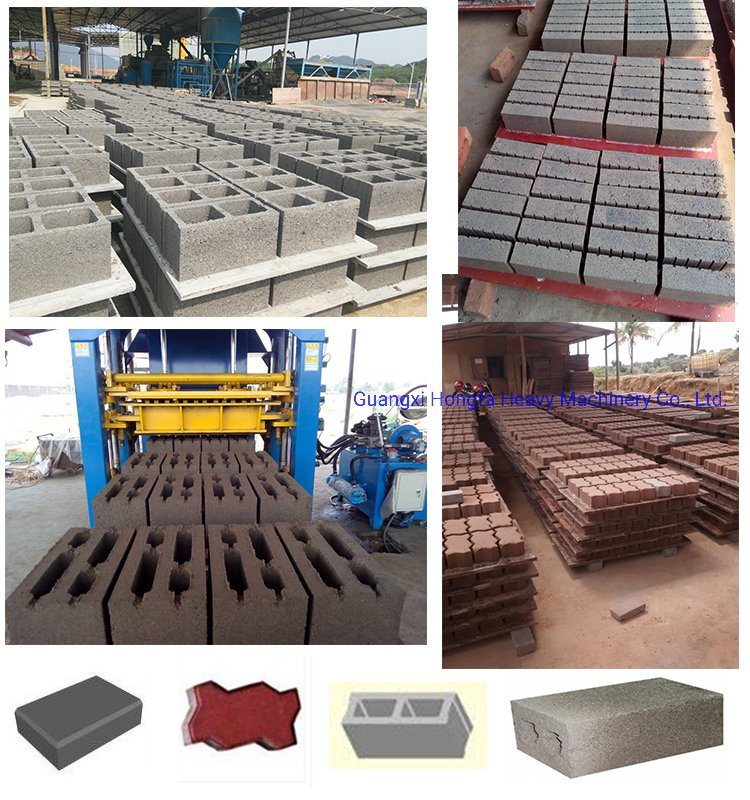 Hollow Concrete Block Production Line Machine Cement Brick Making Plant