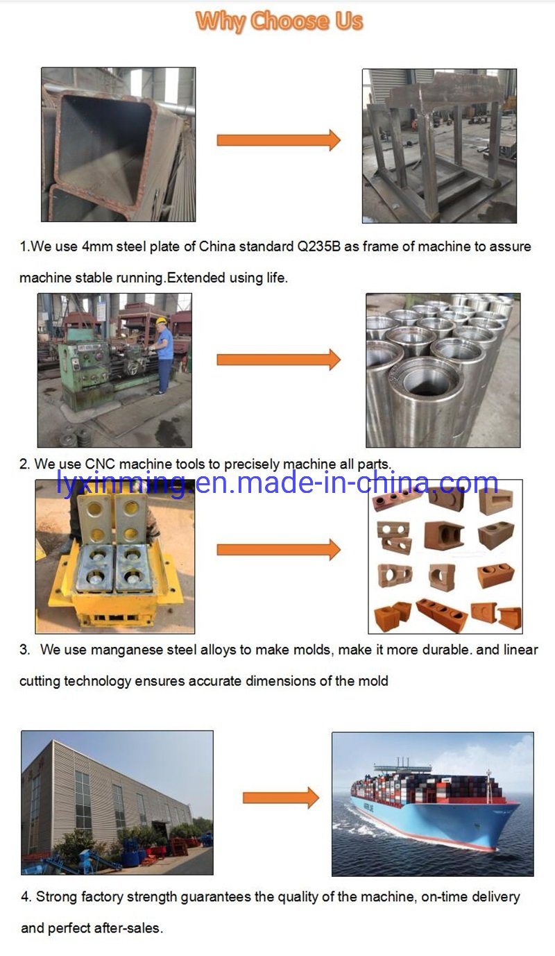 Xinming Xm2-10 Brick Making Machine Construction Equipment Clay Block Making Machine