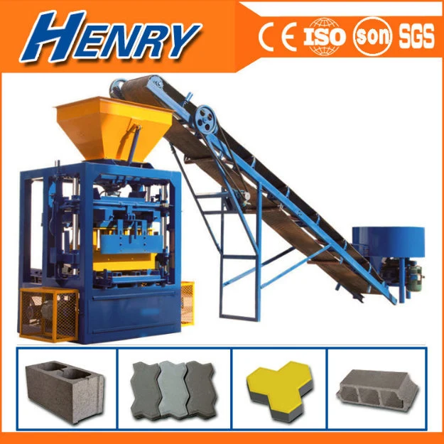 Qt4-24 Most Popular Simple Vibrated Concrete Cement Brick Block Making Machine Price Guinea