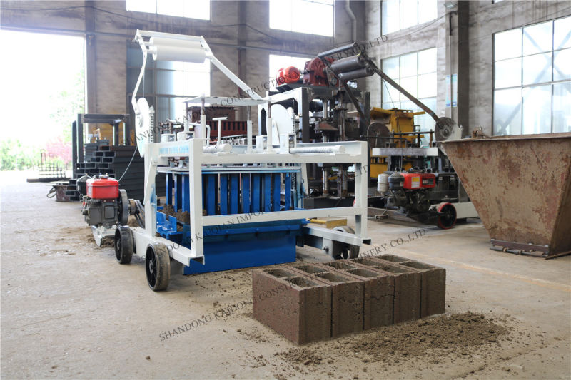 Semi Automatic Moving Cement Block Brick Machine