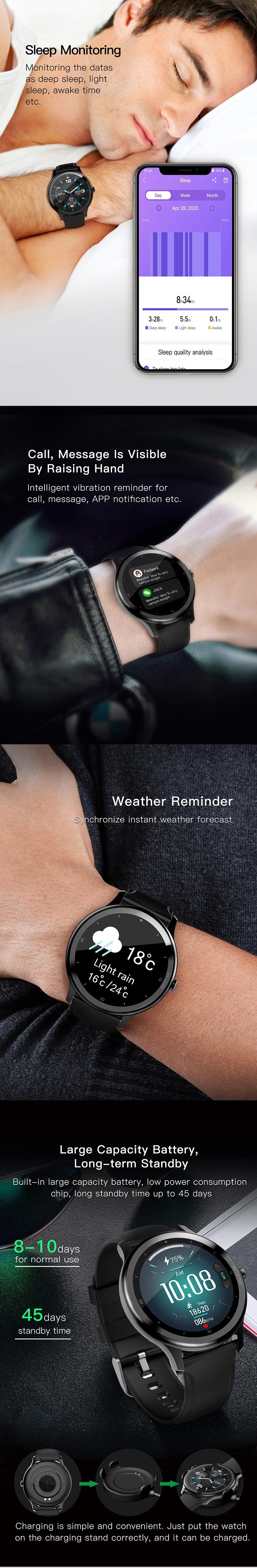 W58 PRO Iwo Wristband Thermometer Smart Watch Body Temperature Bracelet			 Smart Watch Emporio Armani Smart Watches Ethos Smart Watches for Android
