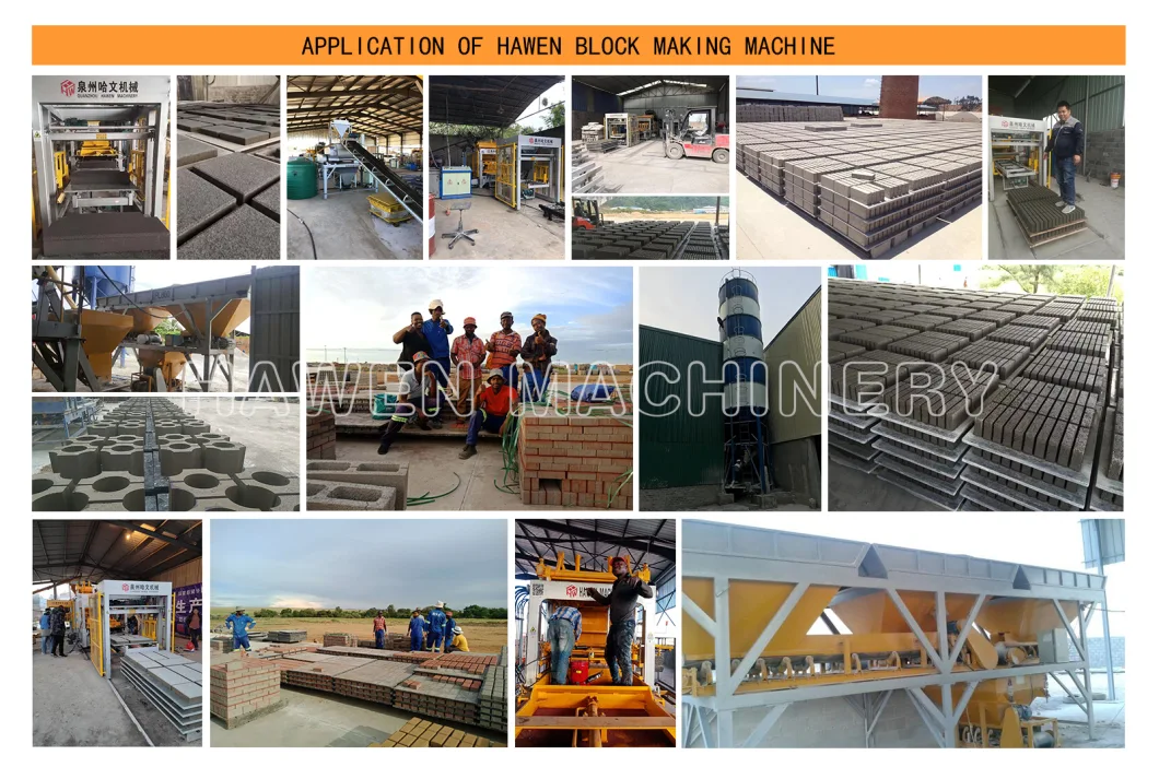 Automatic Retaining Block Brick Paver Block Concrete Brick Making Machine Construction Equipment