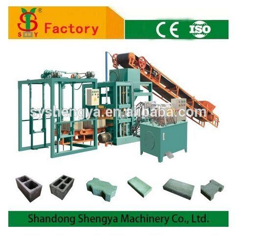 Factory Selling Qt4-20 Hydraulic Semi Automatic Concrete Hollow Block Machine in Africa