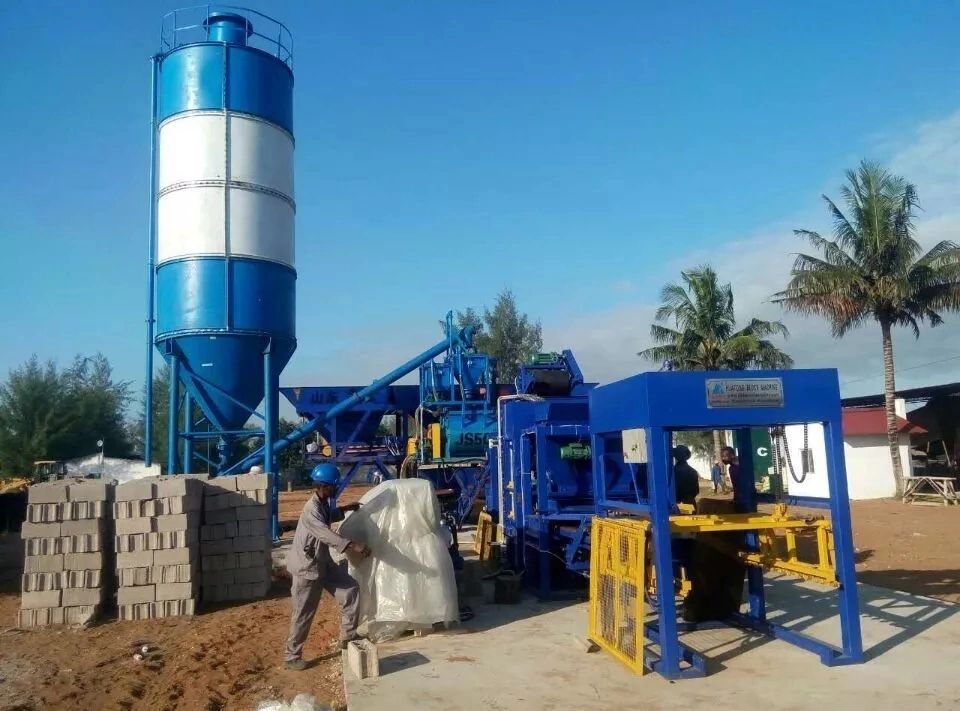 Qt5-15 Fully Automatic Concrete Block Making Machine Cement Block Production Line