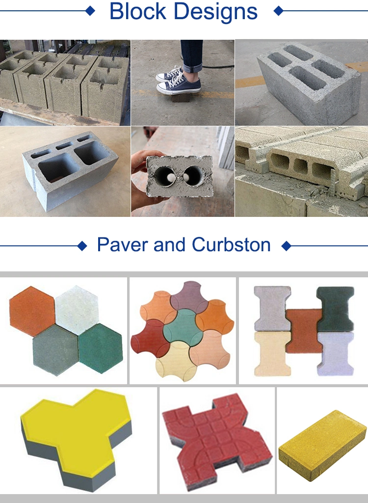 Best Quality Qt4-15 Concrete Curb Stone Block Making Machine