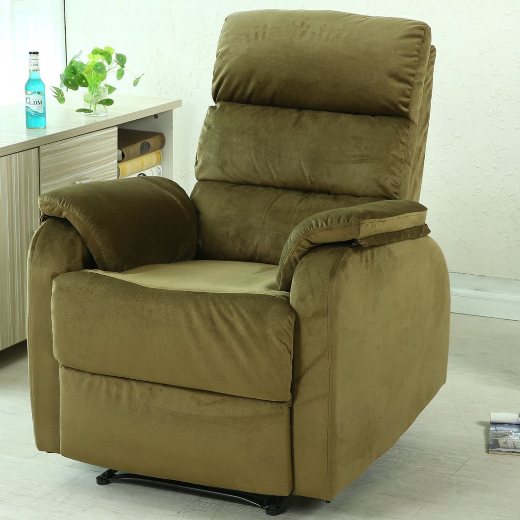 Microfiber Modern Comfortable Recliner Sofa Leisure Relax Chair Functional Sofa One Seat Modern Style Recliner